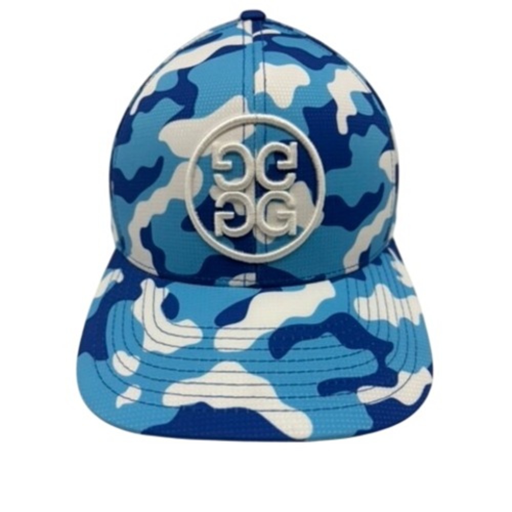 G/FORE Snapback Hat Mens OSFA Blue Camo Circle G's Logo G4AS25HZYN Golf
